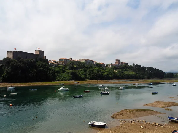 San Vicente Barquera Espanha Município Costeiro Cantábria — Fotografia de Stock