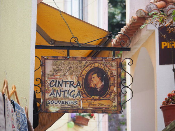 The city of Sintra and its peculiar and beautiful palace. Portugal.