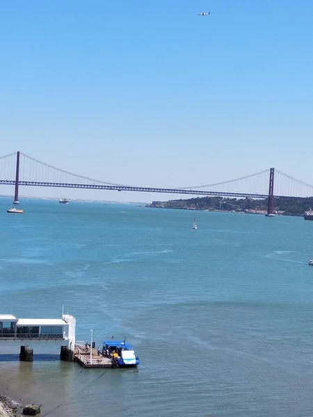 Zona Belem Lisbona Dove Spicca Sua Bella Torre Portogallo — Foto Stock