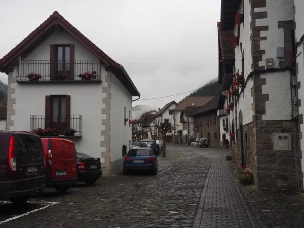 Ochagavia Stadt Den Pyrenäen Von Navarra Spanien — Stockfoto