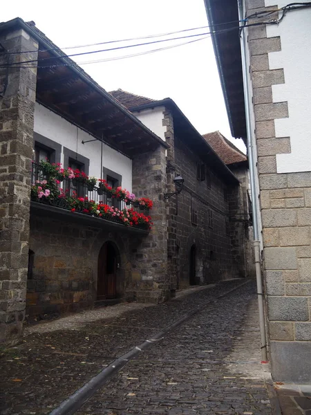 Ochagavia Town Located Navarrese Pyrenees Spain — Stock Photo, Image