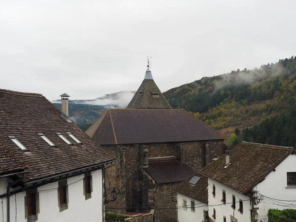 Ochagavia Cidade Localizada Nos Pirinéus Navarros Espanha — Fotografia de Stock