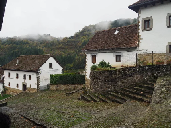 Ochagavia Stad Belägen Navarrese Pyrenéerna Spanien — Stockfoto