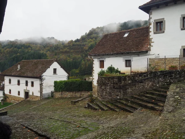 Ochagavia Navarrese Pireneusokban Található Város Spanyolország Jogdíjmentes Stock Fotók