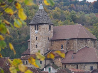 Salazar Vadisi 'ndeki Ochagavia Navarrese belediyesi. İspanya.