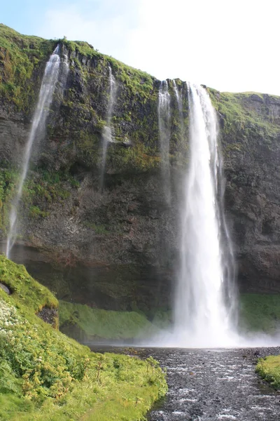 Ijsland Bijzondere Landschappen Met Spectaculaire Watervallen Gletsjers — Stockfoto