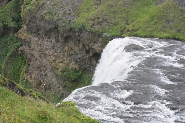 Islândia Paisagens Incomuns Com Cachoeiras Espetaculares Geleiras — Fotografia de Stock