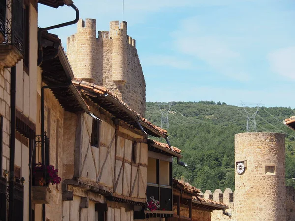 Frias Beautiful Medieval Town Its Castle Province Burgos Spain — Foto de Stock