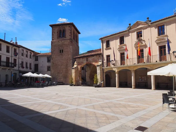 Com Seu Imponente Mosteiro Província Burgos Espanha — Fotografia de Stock