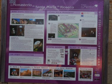 Santa Maria de Rioseco Manastırı, Burgos eyaletinin güzel kalıntıları. İspanya.
