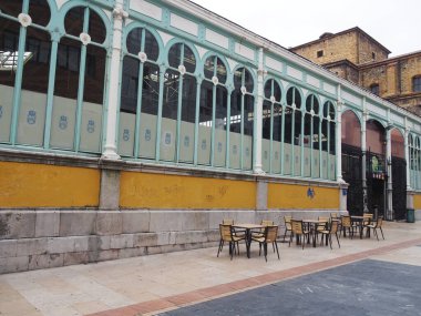 Oviedo, Asturias 'ın başkenti, güzel eski kasabasıyla. İspanya.