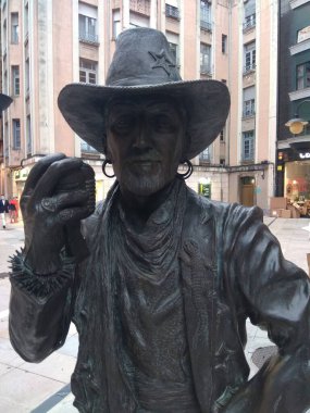 Oviedo, Asturias 'ın başkenti, güzel eski kasabasıyla. İspanya.