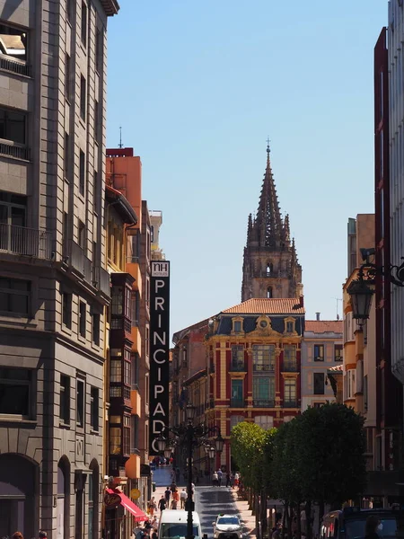 Οβιέδο Πρωτεύουσα Των Αστουριών Την Όμορφη Παλιά Πόλη Της Ισπανία — Φωτογραφία Αρχείου