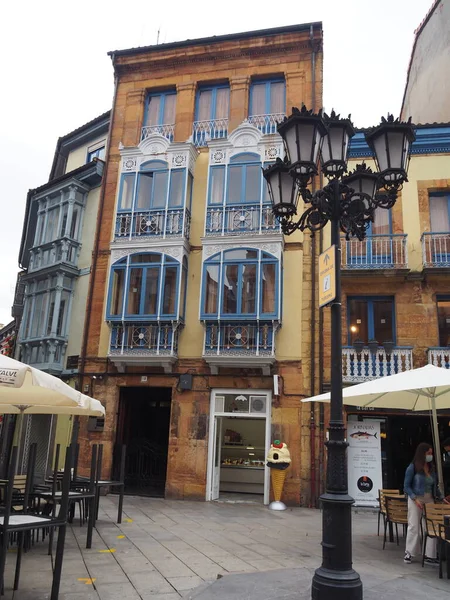 Oviedo Capital Das Astúrias Com Sua Bela Cidade Velha Espanha — Fotografia de Stock