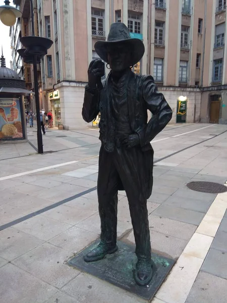 Oviedo, Asturias 'ın başkenti, güzel eski kasabasıyla. İspanya.