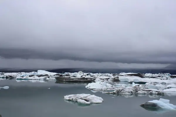 Jokulsarlon Glacial Lake Southern Iceland — стоковое фото