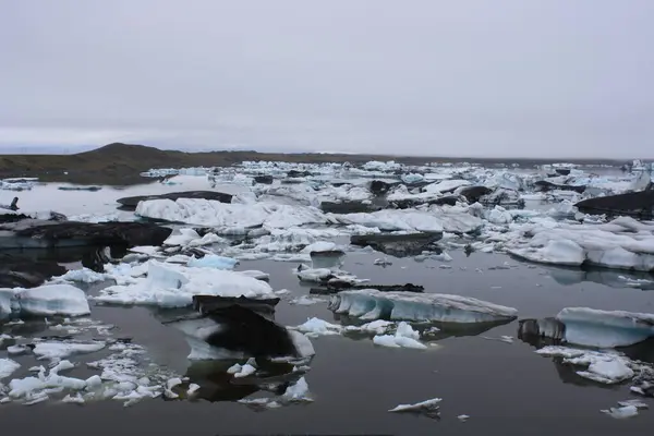 Jokulsarlon Glacial Lake Southern Iceland — стоковое фото