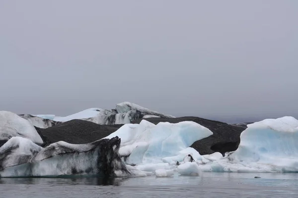 Jokulsarlon Zlanda Nın Güneyindeki Buzul Gölü — Stok fotoğraf