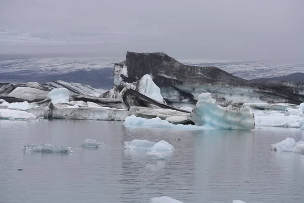 Jokulsarlon Glacial Lake Southern Iceland — стоковое фото