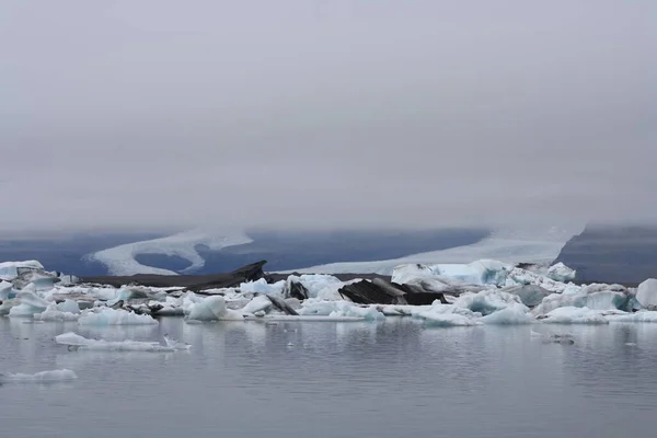 Йокульсарлон Ледниковое Озеро Юге Исландии — стоковое фото