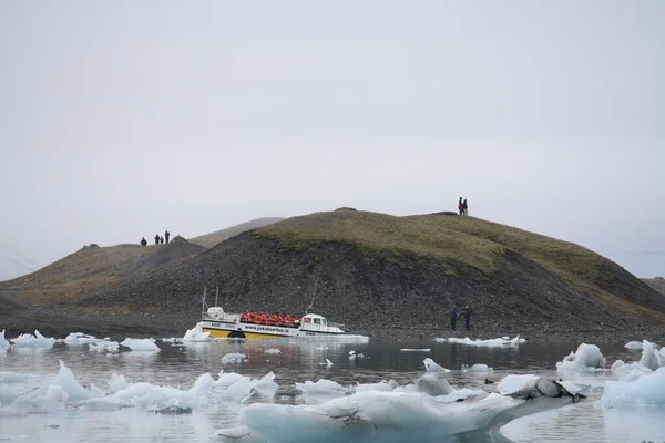 Jokulsarlon Παγετώδη Λίμνη Στη Νότια Ισλανδία — Φωτογραφία Αρχείου