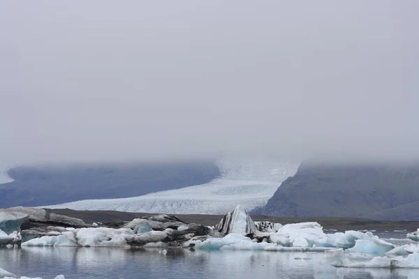 Jokulsarlon Zlanda Nın Güneyindeki Buzul Gölü — Stok fotoğraf