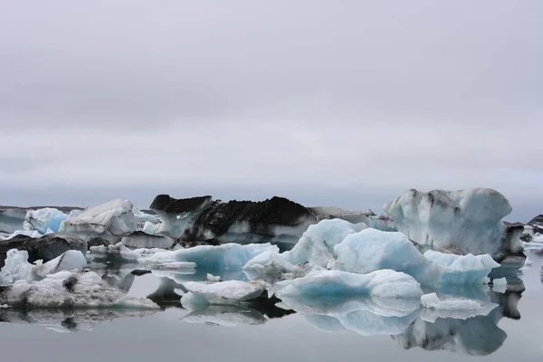 Jokulsarlon Zlanda Nın Güneyindeki Buzul Gölü — Stok fotoğraf