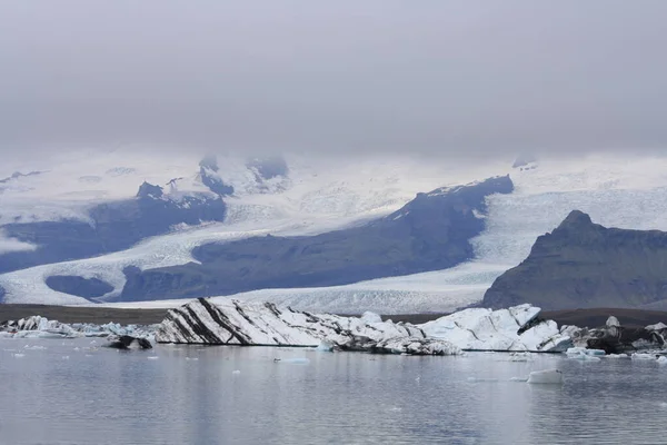 Jokulsarlon Παγετώδη Λίμνη Στη Νότια Ισλανδία — Φωτογραφία Αρχείου
