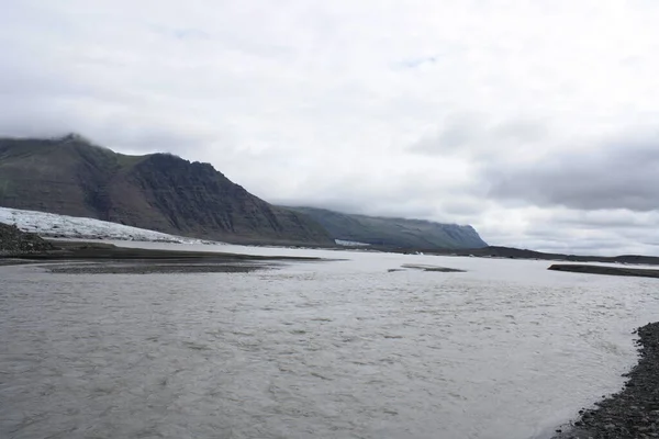 아이슬란드 남부의 빙하호인 — 스톡 사진