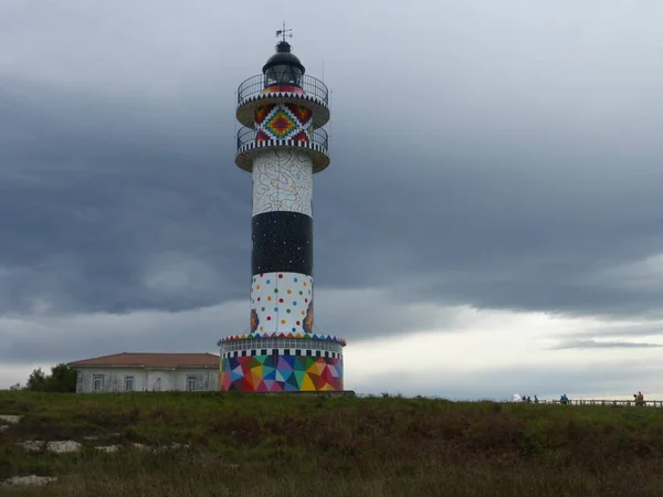 Ajo Lighthouse Cantabrian Town Ajo Spain — Stok fotoğraf
