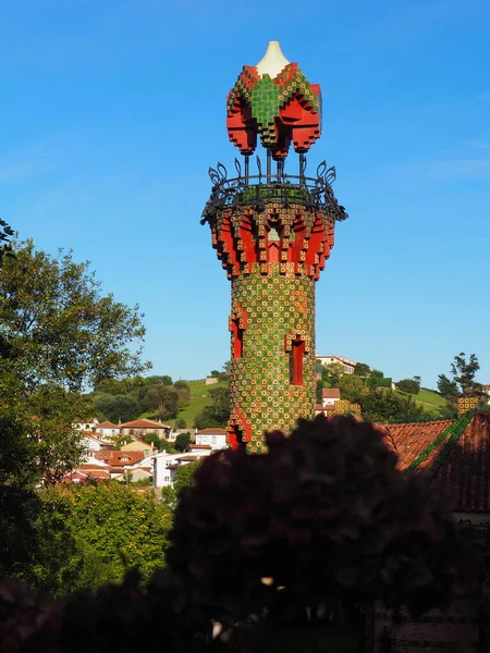 Comillas Cantabrian Belediyesi Gaudi Nin Kaprislerini Görebileceğiniz Yer Spanya — Stok fotoğraf