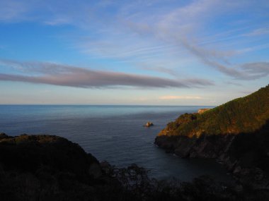 Pechon viewpoint, to see the Nansa estuary in Cantabria. Spain.