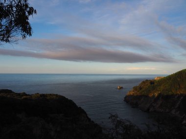 Pechon bakış açısı, Cantabria 'daki Nansa halklarını görmek. İspanya.