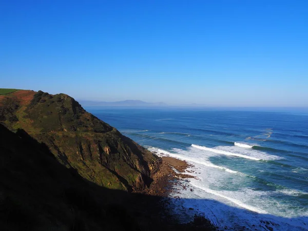 Route Gorliz Lighthouse Beach Beautiful Cliffs Spain — Stockfoto