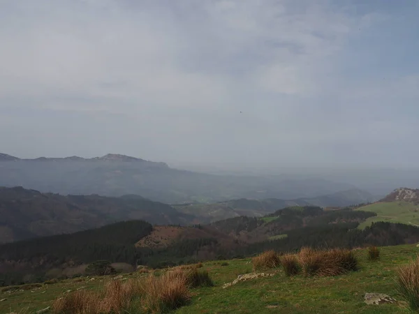 Mount Saibi Wandelpad Het Urkiola Natuurpark Spanje — Stockfoto