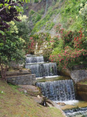 Cudillero, güzel bir limanı olan Asturian belediyesi. İspanya.