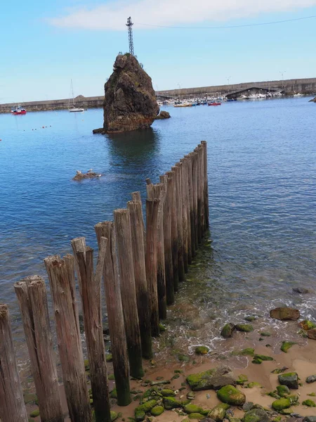 Кудильо Муниципалитет Астурии Красивым Морским Портом Испания — стоковое фото