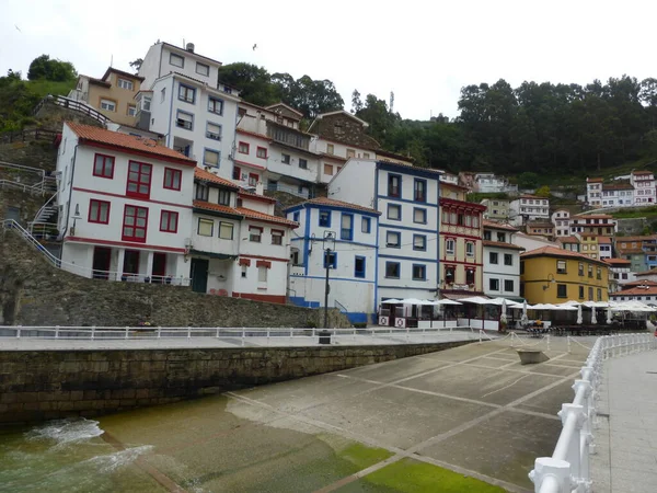 Cudillero Município Asturiano Com Belo Porto Marítimo Espanha — Fotografia de Stock