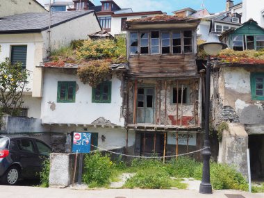 Luarca, küçük ama güzel bir limanı olan bir Asturian kasabası. İspanya.