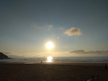 Sopelana, güzel plajları olan bir Biscayan sahil belediyesi. İspanya.