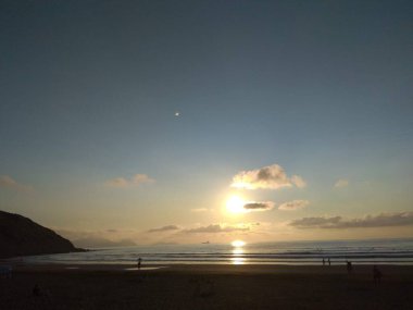 Sopelana, güzel plajları olan bir Biscayan sahil belediyesi. İspanya.