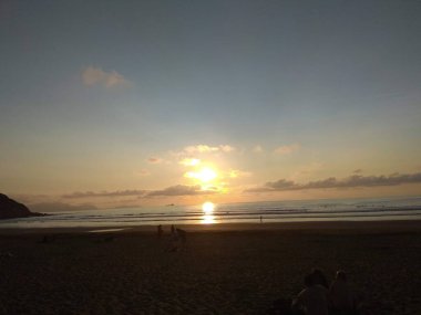 Sopelana, güzel plajları olan bir Biscayan sahil belediyesi. İspanya.