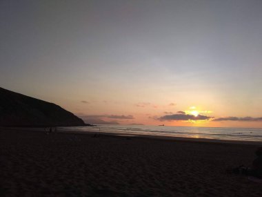 Sopelana, güzel plajları olan bir Biscayan sahil belediyesi. İspanya.