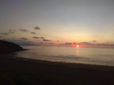 Sopelana, güzel plajları olan bir Biscayan sahil belediyesi. İspanya.