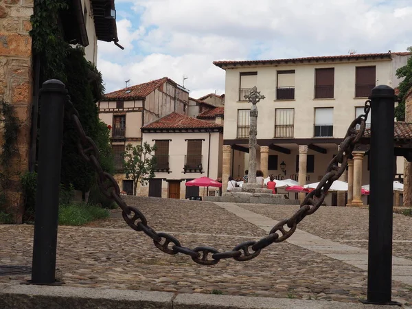 Covarrubias Une Municipalité Province Burgos Avec Ses Murs Ses Rues — Photo