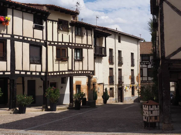 Covarrubias Kommun Provinsen Burgos Med Sina Murar Och Kullerstensgator Spanien — Stockfoto