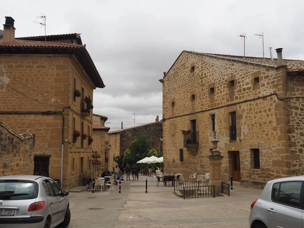 Сахарра Муниципалитет Коммуне Риоха Небольшой Городок Красивым Замком Испания — стоковое фото