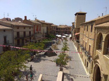 Olite ve kraliyet sarayı, Navarra krallarının sarayı. İspanya.