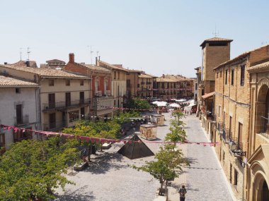 Olite ve kraliyet sarayı, Navarra krallarının sarayı. İspanya.