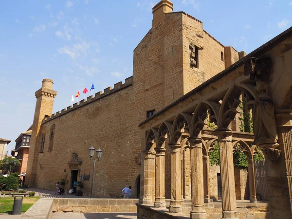 Olite Met Zijn Koninklijk Paleis Paleis Van Koningen Van Navarra — Stockfoto